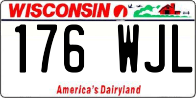 WI license plate 176WJL