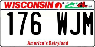 WI license plate 176WJM