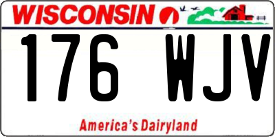 WI license plate 176WJV
