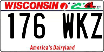 WI license plate 176WKZ
