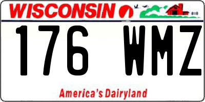 WI license plate 176WMZ
