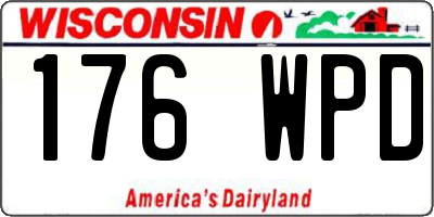 WI license plate 176WPD