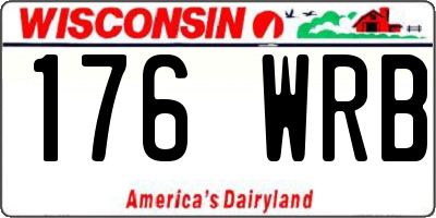WI license plate 176WRB