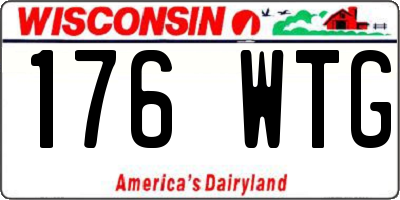 WI license plate 176WTG