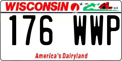 WI license plate 176WWP