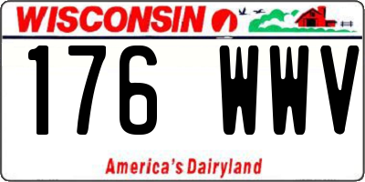 WI license plate 176WWV
