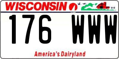 WI license plate 176WWW