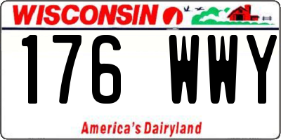 WI license plate 176WWY