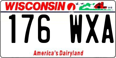 WI license plate 176WXA