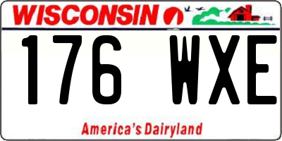 WI license plate 176WXE