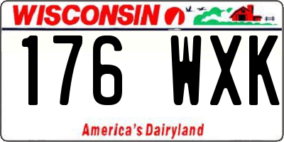 WI license plate 176WXK