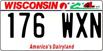 WI license plate 176WXN