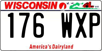 WI license plate 176WXP