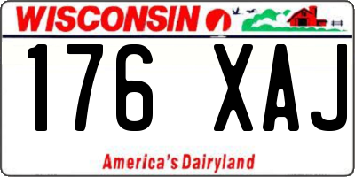 WI license plate 176XAJ