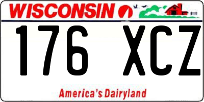 WI license plate 176XCZ