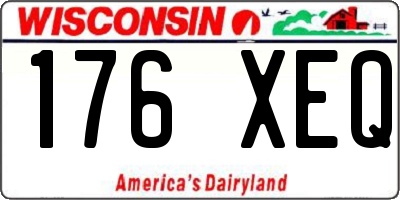 WI license plate 176XEQ