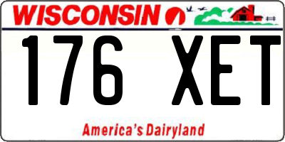 WI license plate 176XET