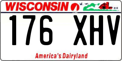 WI license plate 176XHV