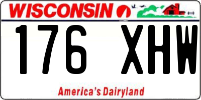 WI license plate 176XHW