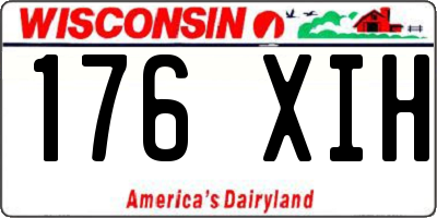 WI license plate 176XIH