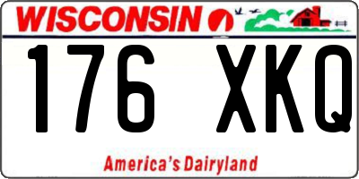 WI license plate 176XKQ