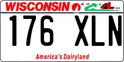 WI license plate 176XLN