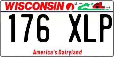 WI license plate 176XLP