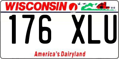 WI license plate 176XLU