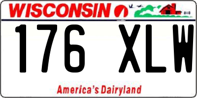 WI license plate 176XLW