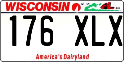 WI license plate 176XLX