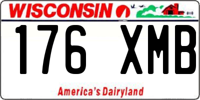 WI license plate 176XMB