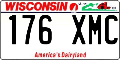 WI license plate 176XMC