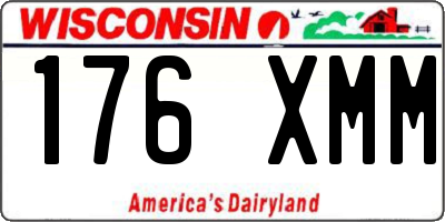 WI license plate 176XMM