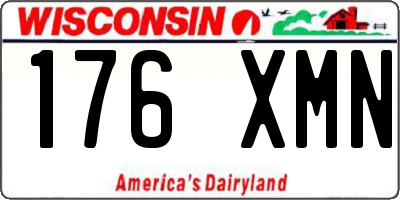 WI license plate 176XMN