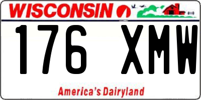 WI license plate 176XMW