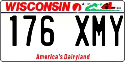 WI license plate 176XMY