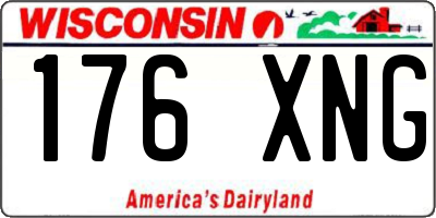 WI license plate 176XNG