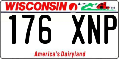 WI license plate 176XNP