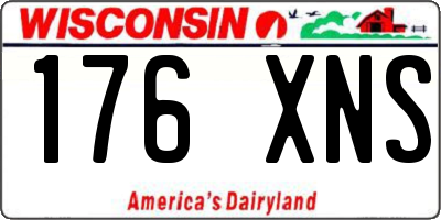 WI license plate 176XNS