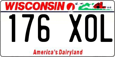 WI license plate 176XOL
