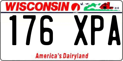 WI license plate 176XPA