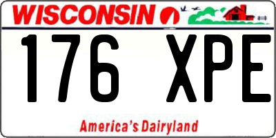 WI license plate 176XPE