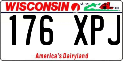 WI license plate 176XPJ