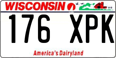 WI license plate 176XPK