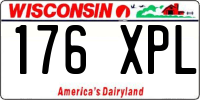 WI license plate 176XPL