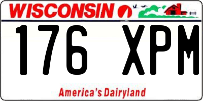 WI license plate 176XPM