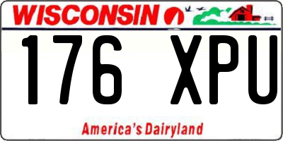 WI license plate 176XPU