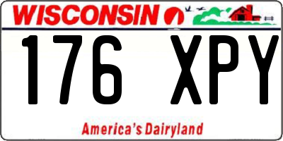 WI license plate 176XPY