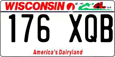 WI license plate 176XQB