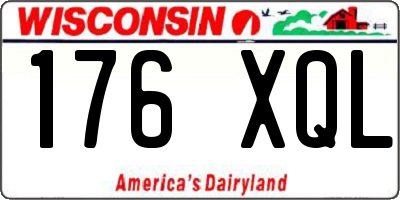 WI license plate 176XQL